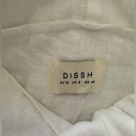 DISSH white linen dress with bow detail on back - Picture 7 of 9